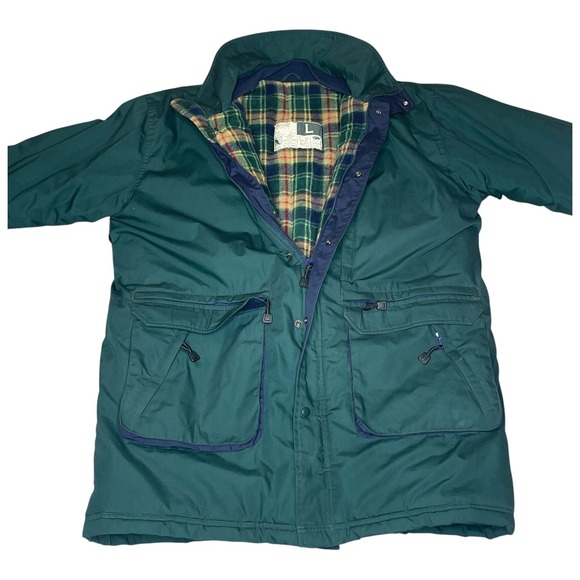 WearGuard Mens Insulated Extreme Arctic Cold Parka Jacket Green Plaid Lined (L)